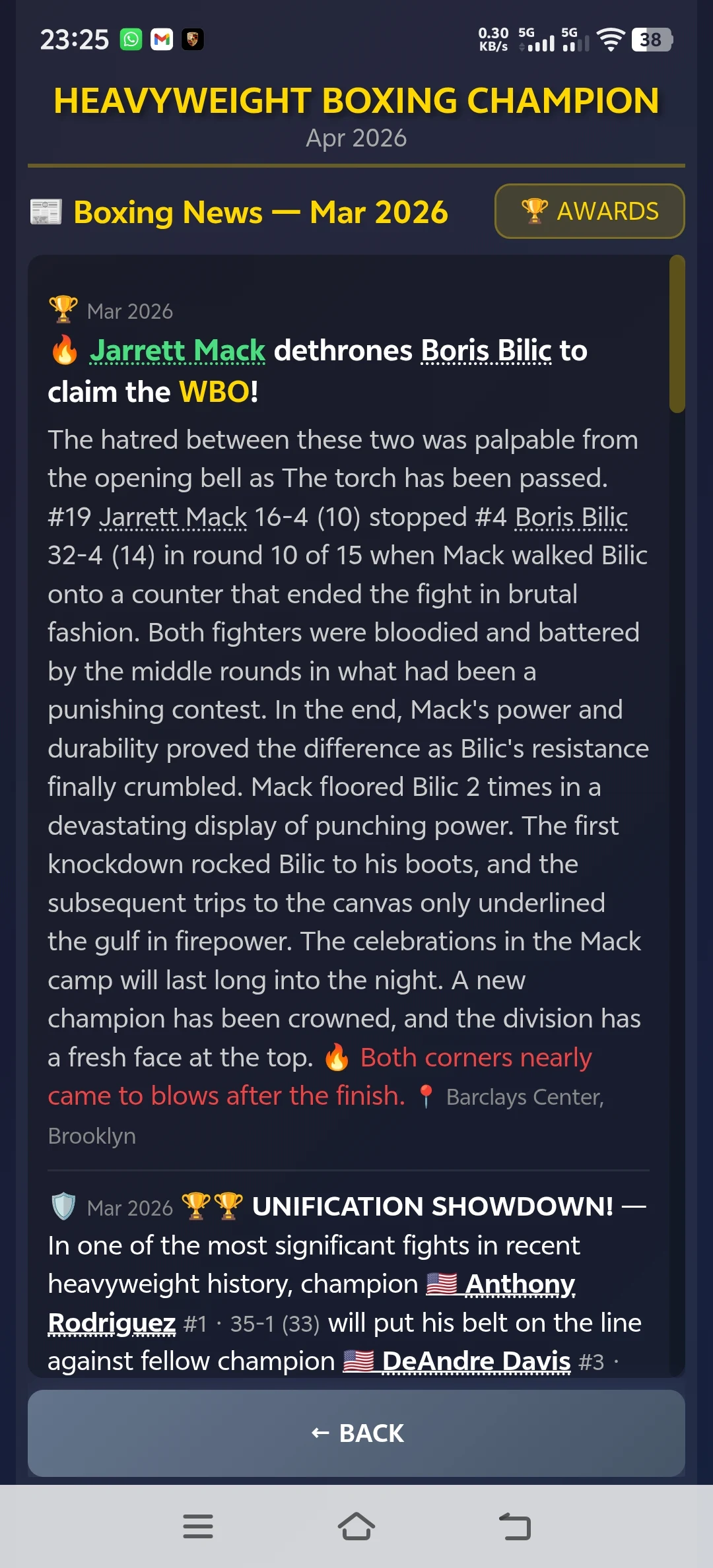 Sim: Heavyweight Boxing screenshot